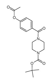 tert-butyl 4-(4-acetoxybenzoyl)piperazine-1-carboxylate结构式
