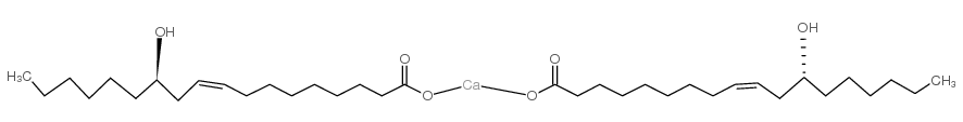 R-(Z)-12-羟基-9-十八烯酸钙盐结构式