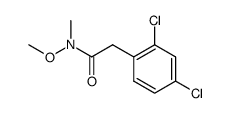 2-(2,4-Dichlorophenyl)-N-methoxy-N-methylacetamide结构式