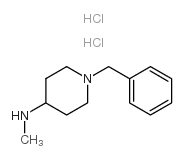 N-甲基-1-(苯基甲基)-4-哌啶胺双盐酸盐结构式