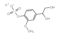 4-Hydroxy-3-methoxyphenylglycol sulfate potassium salt Structure