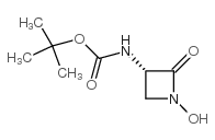(S)-3-(N-Boc-amino)-1-hydroxy-2-azetidinone结构式
