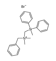 Benzyldimethyl[(methyldiphenylsilyl)methyl]ammonium bromide Structure