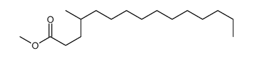 Pentadecanoic acid, 4-methyl-, methyl ester Structure
