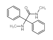Benzeneacetamide,N-methyl-a-(methylamino)-a-phenyl-结构式