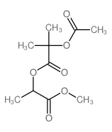 1-methoxycarbonylethyl 2-acetyloxy-2-methyl-propanoate结构式