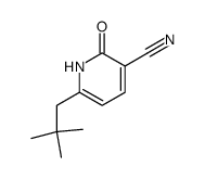 6-neopentyl-2-oxo-1,2-dihydropyridine-3-carbonitrile Structure