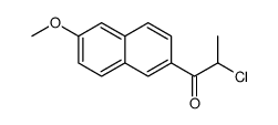 2-chloro-1-(6-methoxynaphthalen-2-yl)propan-1-one Structure