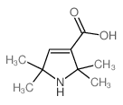 2,2,5,5-四甲基-2,5-二氢-1H-吡咯-3-羧酸结构式