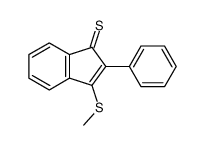 3-methylthio-2-phenyl-1-indenethione Structure
