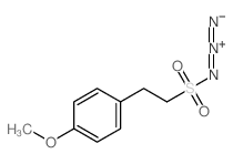 Benzeneethanesulfonylazide, 4-methoxy-结构式