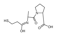 (2S)-1-[(2S)-2-(3-sulfanylpropanoylamino)propanoyl]pyrrolidine-2-carboxylic acid Structure