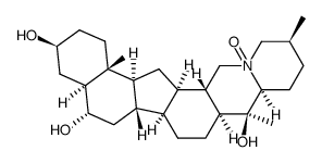 (3S,4aS,5S,6aS,6bS,8aS,9S,9aS,12S,15aS,15bR,16aS,16bR)-3,5,9-trihydroxy-9,12,16b-trimethyltetracosahydro-14H-benzo[4,5]indeno[1,2-h]pyrido[1,2-b]isoquinoline 14-oxide结构式