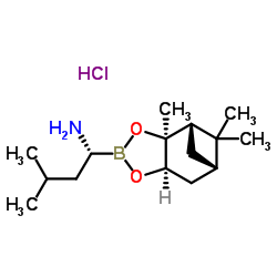 (R)-BoroLeu-(+)-Pinanediol-HCl Structure