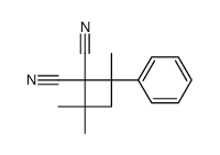1-phenyl-2,2-dicyano-1,3,3-trimethylcyclobutane结构式