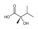 (2S)-2-hydroxy-2,3-dimethylbutanoic acid结构式