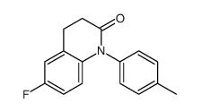 6-fluoro-1-(4-methylphenyl)-3,4-dihydroquinolin-2-one结构式