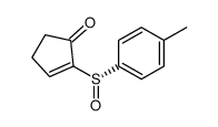 2-[(S)-(4-methylphenyl)sulfinyl]cyclopent-2-en-1-one结构式