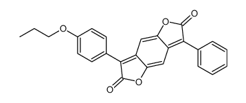 3-苯基-7-(4-丙氧基苯基)-苯并[1,2-B:4,5-B]二呋喃-2,6-二酮结构式