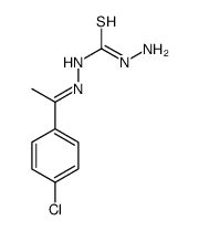 1-amino-3-[1-(4-chlorophenyl)ethylideneamino]thiourea Structure