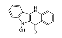 10-hydroxy-5,10-dihydro-11H-indolo[3,2-b]quinolin-11-one结构式