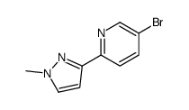 5-溴-2-(1-甲基-1H-吡唑-3-基)吡啶结构式