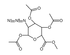 2-叠氮基-1,3,4-三-O-乙酰基-2-脱氧-D-半乳糖醛酸甲酯结构式