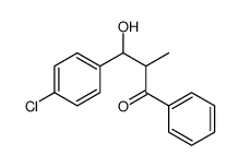 3-(4-氯苯基)-3-羟基-2-甲基-1-苯基-1-丙酮结构式