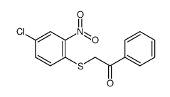 2-(4-chloro-2-nitrophenyl)sulfanyl-1-phenylethanone Structure