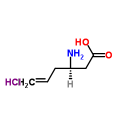 (3R)-3-Amino-5-hexenoic acid hydrochloride structure