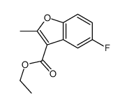 3-Benzofurancarboxylicacid,5-fluoro-2-methyl-,ethylester(9CI) Structure