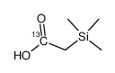 2-(trimethylsilyl)-[1-(13)C]acetic acid结构式