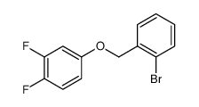 Benzene, 4-[(2-bromophenyl)methoxy]-1,2-difluoro结构式