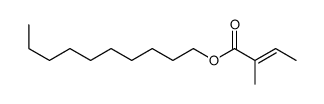 decyl 2-methylisocrotonate Structure