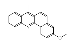 3-Methoxy-7-methylbenz[c]acridine结构式