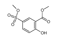 2-hydroxy-5-methoxysulfonyl-benzoic acid methyl ester Structure