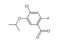 4-chloro-2-fluoro-5-isopropoxy-nitrobenzene结构式
