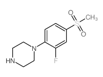 1-[2-氟-4-(甲基磺酰基)苯基]哌嗪结构式