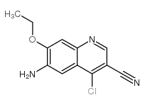 6-氨基-4-氯-7-乙氧基-喹啉-3-甲腈结构式