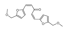 1,5-bis[5-(methoxymethyl)furan-2-yl]penta-1,4-dien-3-one结构式