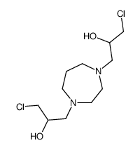 N(sup 1),N(sup 4)-Bis-(gamma-chloro-beta-hydroxypropyl)hexahydro-1,4-d iazepine Structure