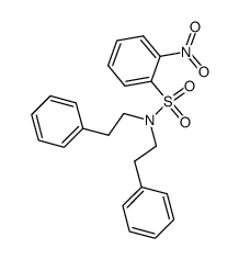 2-nitro-N,N-diphenethyl-benzenesulfonamide结构式