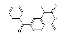 (RS)-ketoprofen vinyl ester结构式