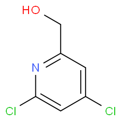 (4,6-二氯吡啶-2-基)甲醇结构式