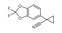 1-(2,2-二氟苯并二氧代-5-基)环丙烷甲腈结构式