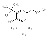 Phenol,2,6-bis(1,1-dimethylethyl)-4-(methoxymethyl)- Structure