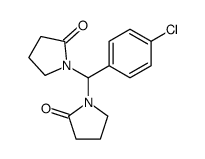 1-[(4-chlorophenyl)-(2-oxopyrrolidin-1-yl)methyl]pyrrolidin-2-one Structure