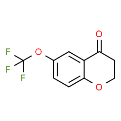 6-(三氟甲氧基)苯并二氢吡喃-4-酮结构式