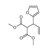 dimethyl 2-[1-(furan-2-yl)prop-2-enyl]propanedioate Structure