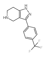 3-[4-(Trifluoromethyl)phenyl]-4,5,6,7-tetrahydro-1H-pyrazolo[4,3-c]pyridine Structure